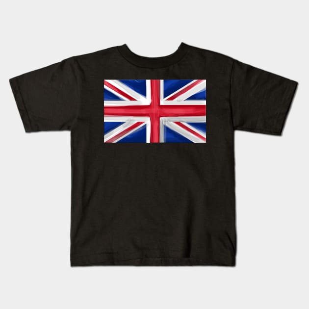 Britain Flag Kids T-Shirt by Dojaja